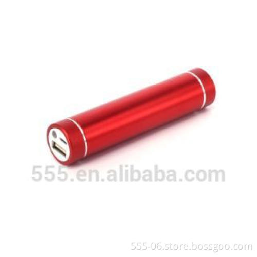 Promo gift 2600mah cylinder power bank with custom logo